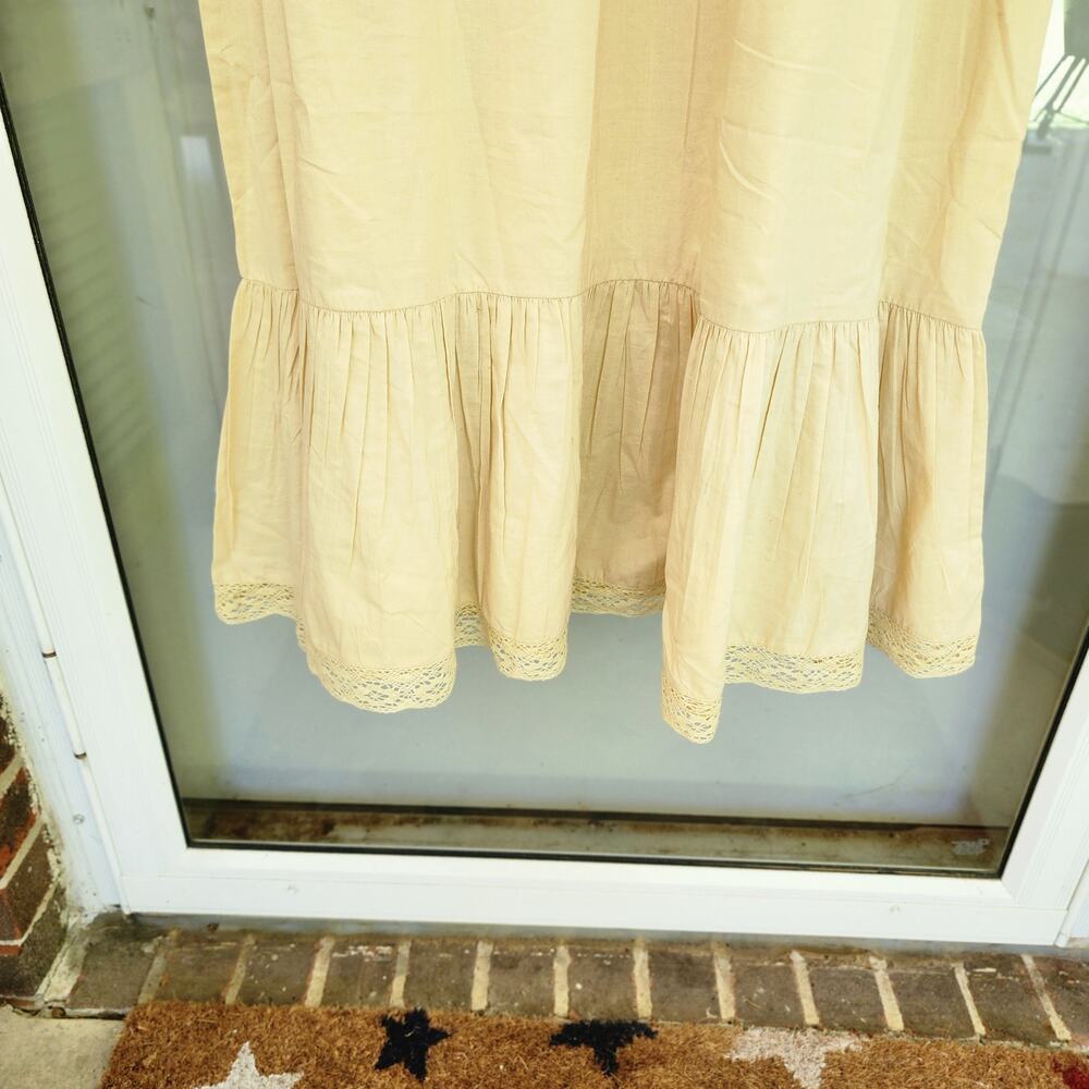 April Cornell for Modern Prairie Size M Cotton Eden Slip Dress Relaxed Ruffled - Picture 7 of 9